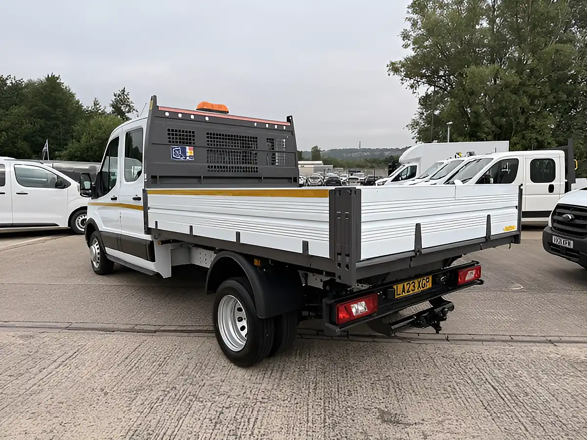 Used 2023 Ford Transit 350 Leader L3 Lwb Double Cab One Stop Tipper White - Interior and Exterior details 11