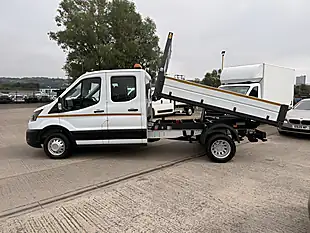 Used 2023 Ford Transit 350 Leader L3 Lwb Double Cab One Stop Tipper White - Interior and Exterior details 12