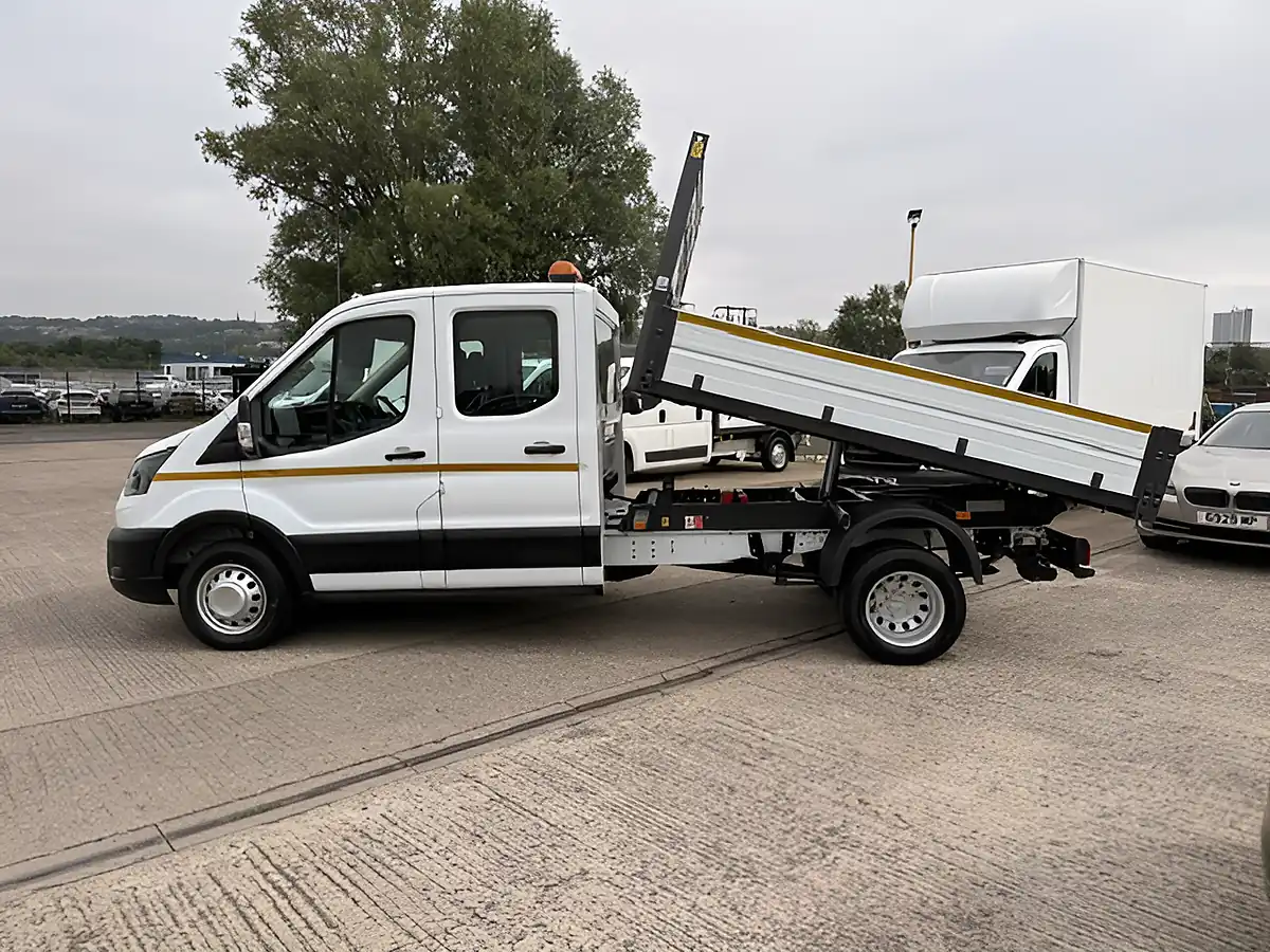 Used 2023 Ford Transit 350 Leader L3 Lwb Double Cab One Stop Tipper White - Interior and Exterior details 12