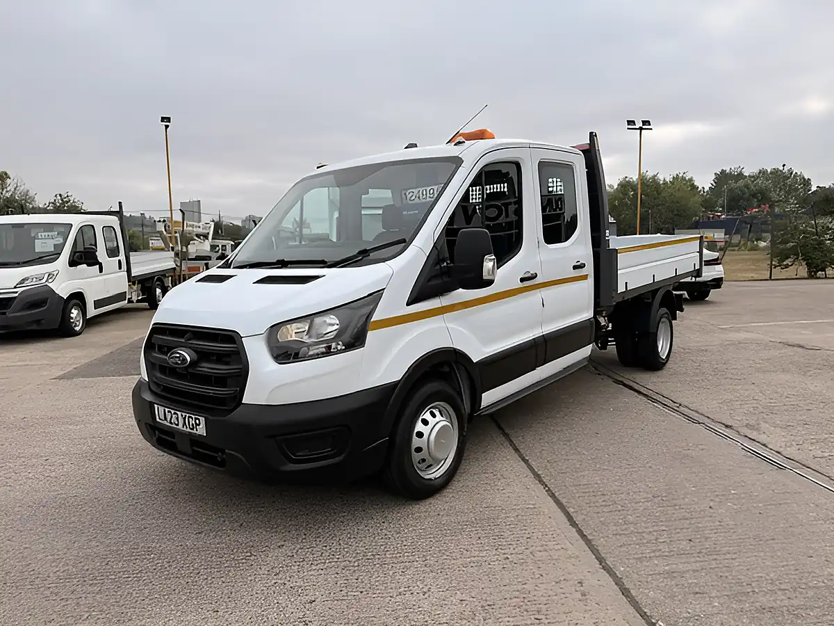 Used 2023 Ford Transit 350 Leader L3 Lwb Double Cab One Stop Tipper White - Interior and Exterior details 13