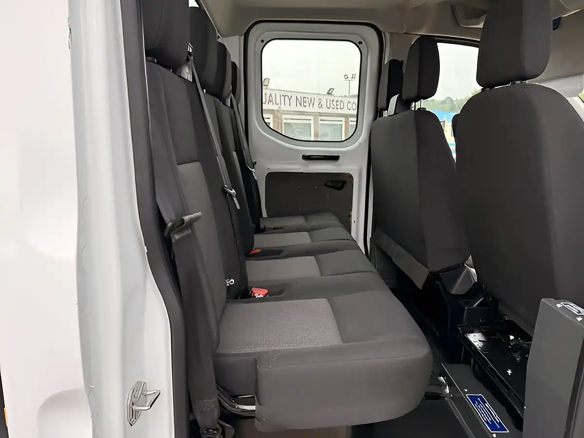 Used 2023 Ford Transit 350 Leader L3 Lwb Double Cab One Stop Tipper White - Interior and Exterior details 16