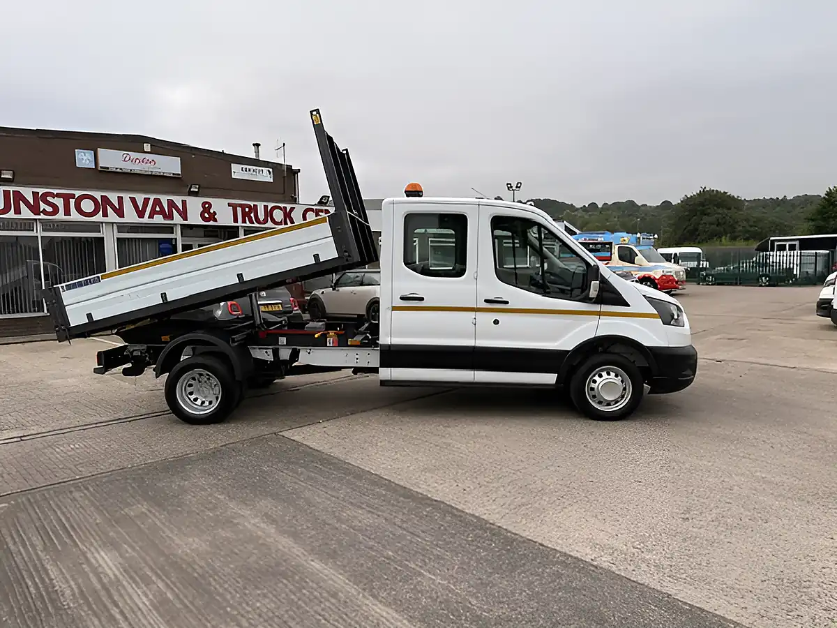 Used 2023 Ford Transit 350 Leader L3 Lwb Double Cab One Stop Tipper White - Interior and Exterior details 3