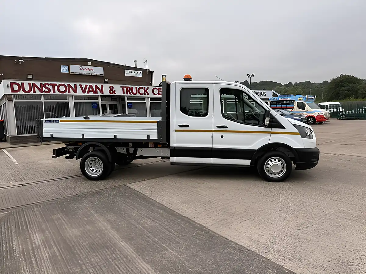 Used 2023 Ford Transit 350 Leader L3 Lwb Double Cab One Stop Tipper White - Interior and Exterior details 6