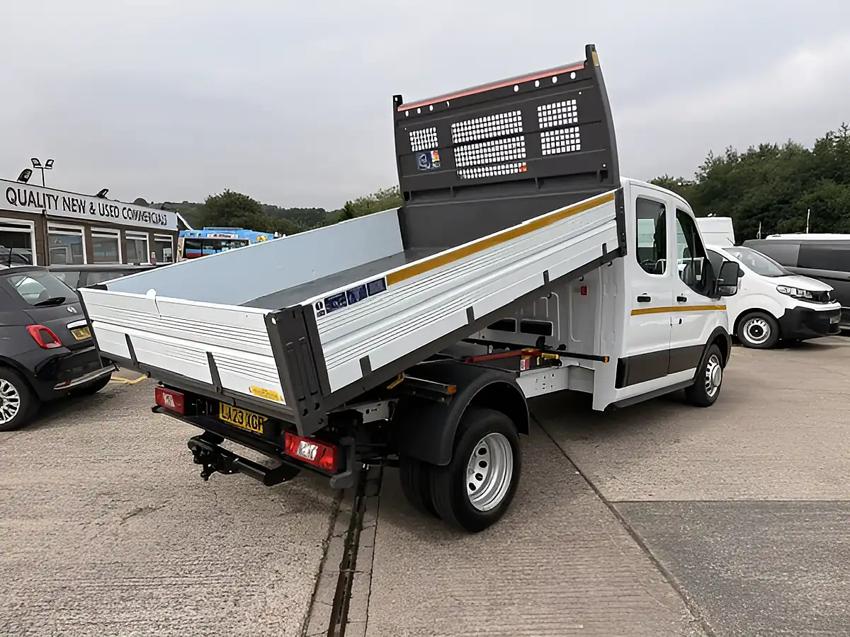 Used 2023 Ford Transit 350 Leader L3 Lwb Double Cab One Stop Tipper White - Interior and Exterior details 8