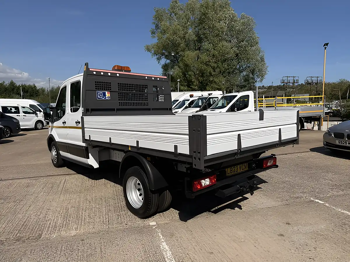 Used 2023 Ford Transit 350 Leader L3 Lwb Double Cab Tipper White - Interior and Exterior details 12