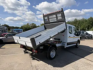 Used 2023 Ford Transit 350 Leader L3 Lwb Double Cab Tipper White - Interior and Exterior details 3