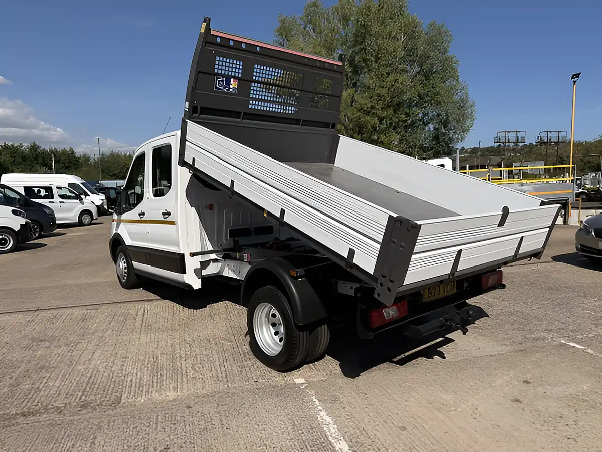 Used 2023 Ford Transit 350 Leader L3 Lwb Double Cab Tipper White - Interior and Exterior details 5