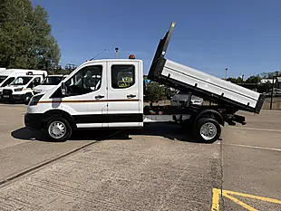 Used 2023 Ford Transit 350 Leader L3 Lwb Double Cab Tipper White - Interior and Exterior details 6
