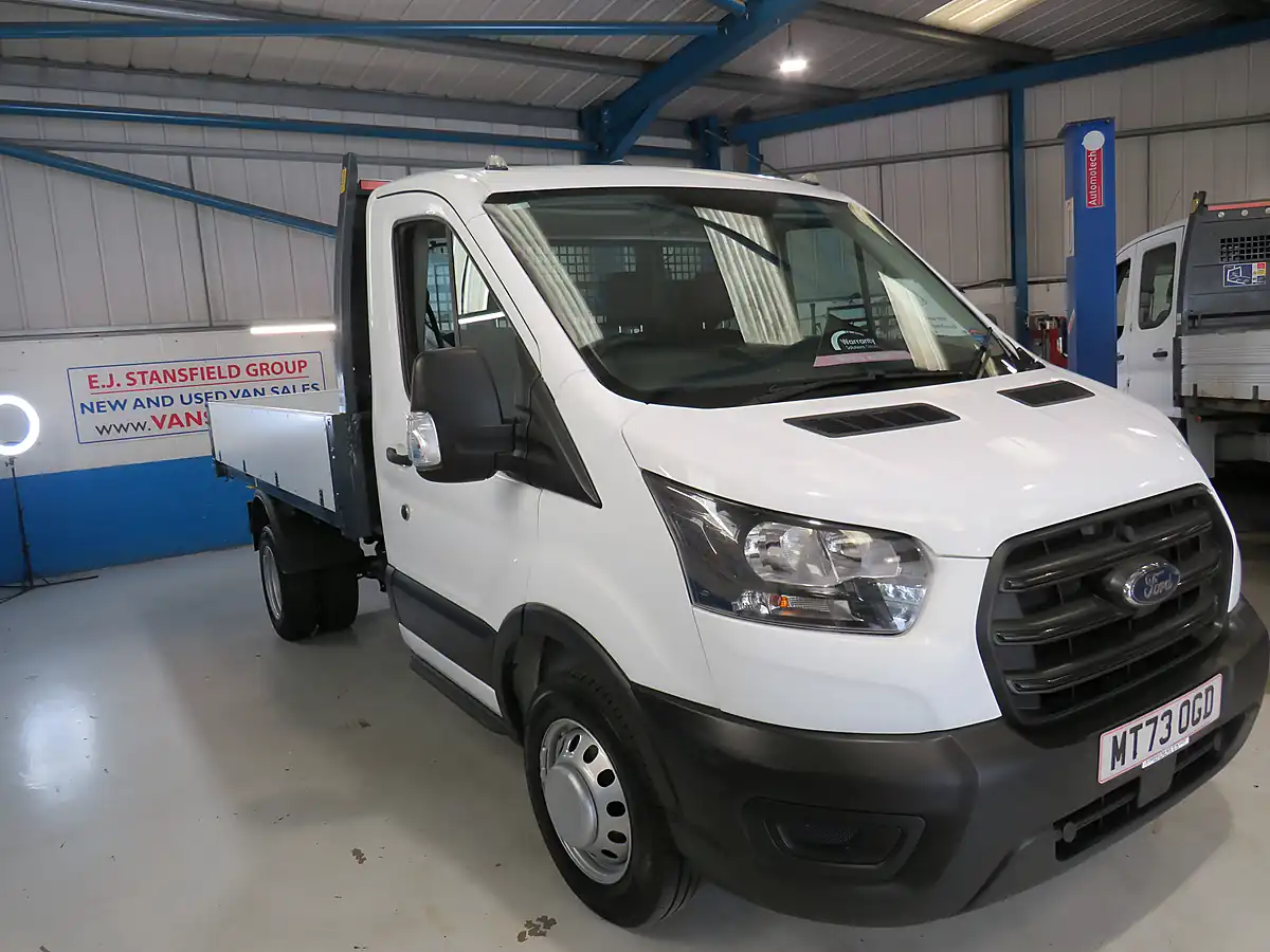 Used 2023 Ford Transit 350 Leader Single Cab Tipper White - Interior and Exterior details 2