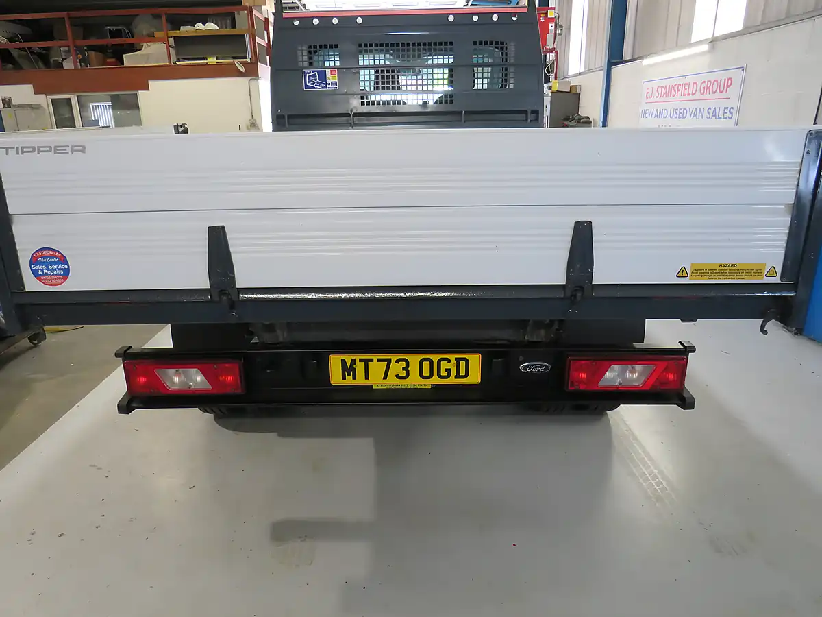 Used 2023 Ford Transit 350 Leader Single Cab Tipper White - Interior and Exterior details 5