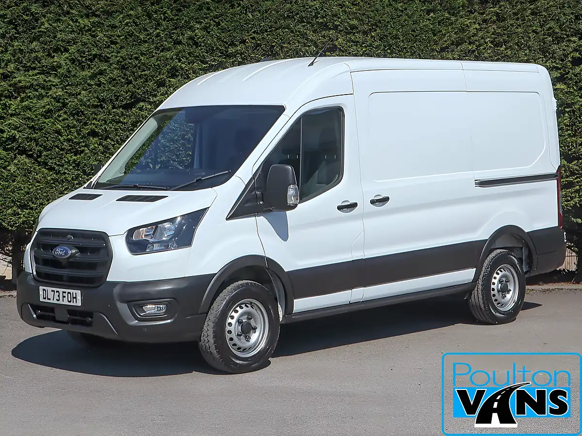 Used 2023 Ford Transit 350 RWD Eb Leader Frozen White - Front View