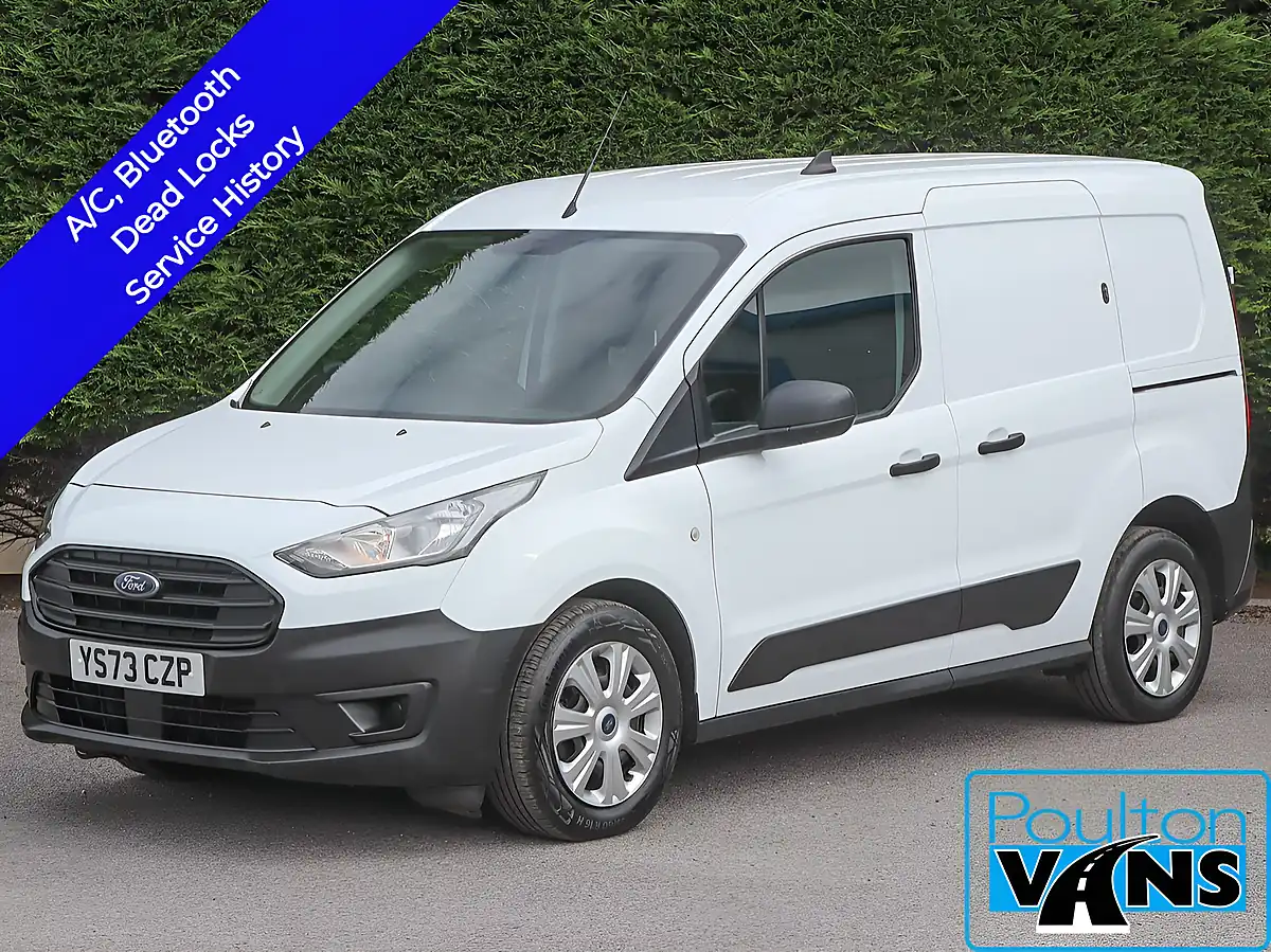 Used 2023 Ford Transit Connect 220 Frozen White - Front View