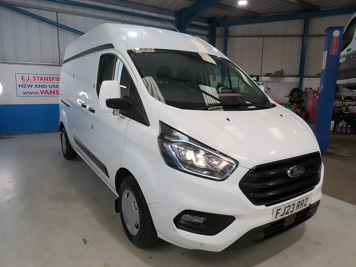 Used 2023 Ford Transit Custom 300 L2 H2 White - Interior and Exterior details 2