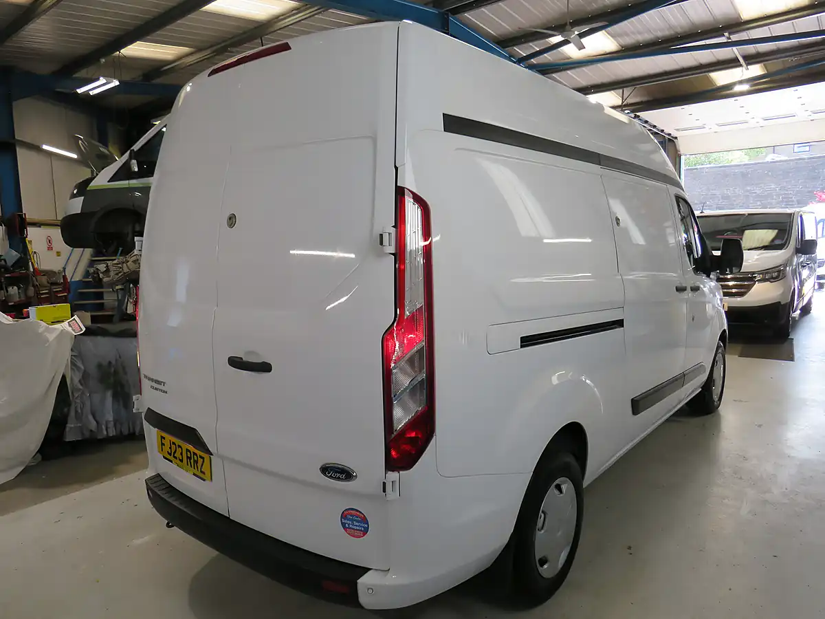 Used 2023 Ford Transit Custom 300 L2 H2 White - Interior and Exterior details 3