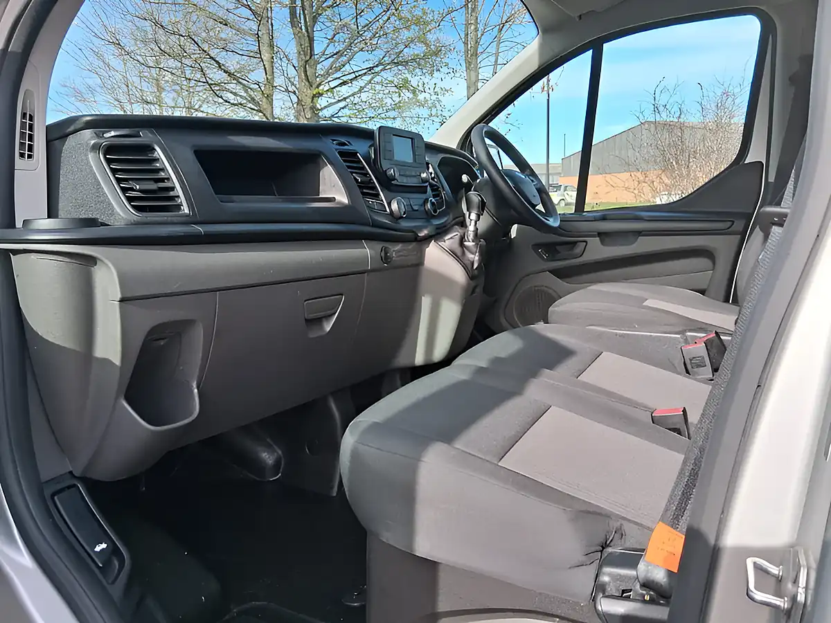 Used 2023 Ford Transit Custom Panel Van L2 H2 Silver - Interior and Exterior details 14