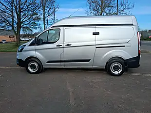 Used 2023 Ford Transit Custom Panel Van L2 H2 Silver - Interior and Exterior details 2