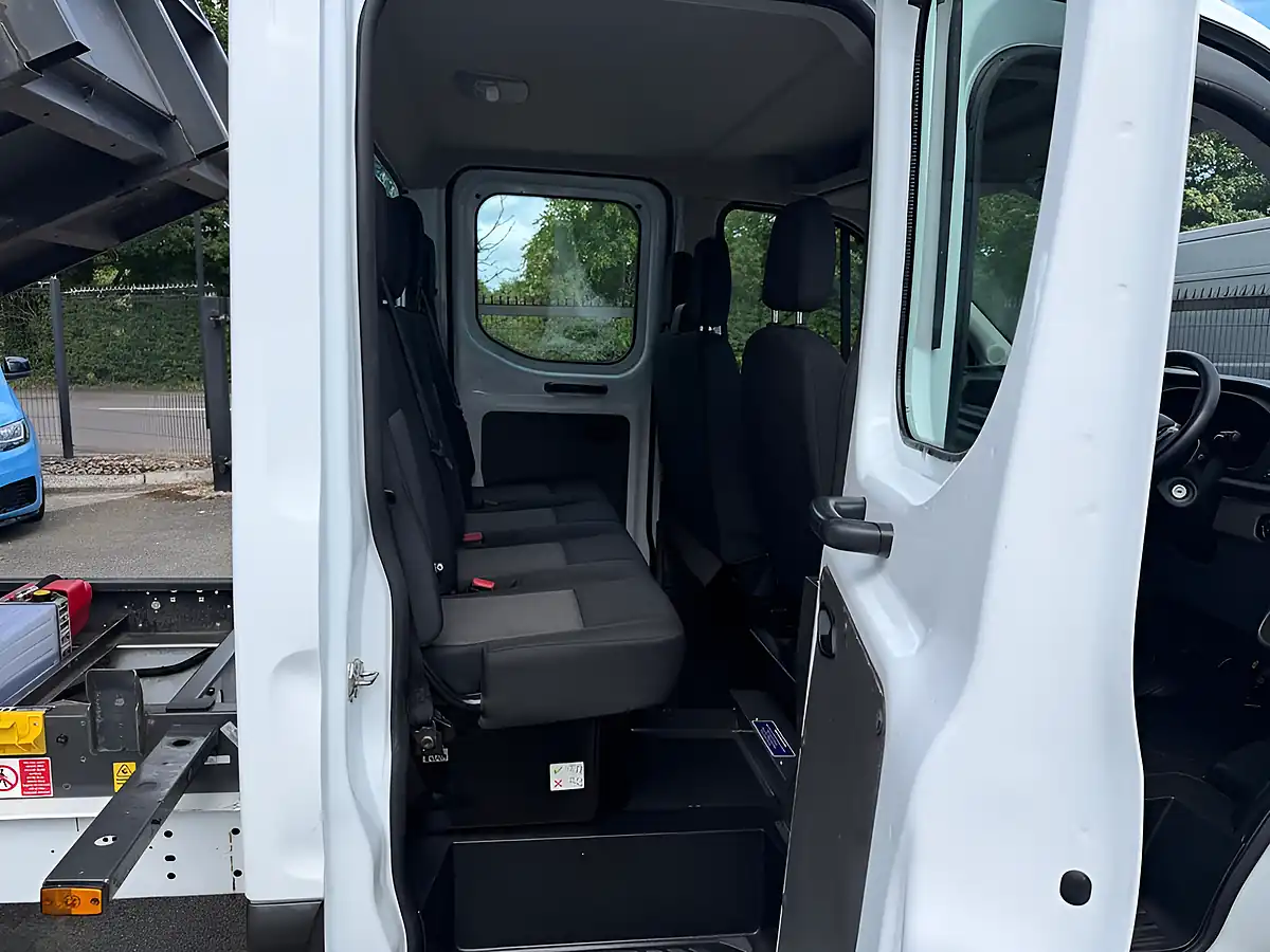 Used 2023 Ford Transit Leader Double Cab Tipper White - Interior and Exterior details 17