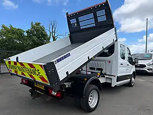 Used 2023 Ford Transit Leader Double Cab Tipper White - Interior and Exterior details 2