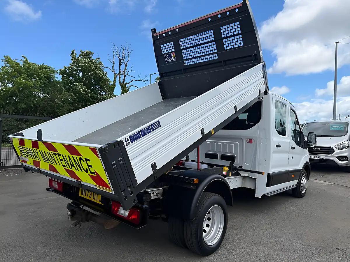 Used 2023 Ford Transit Leader Double Cab Tipper White - Interior and Exterior details 2