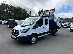 Used 2023 Ford Transit Leader Double Cab Tipper White - Interior and Exterior details 7