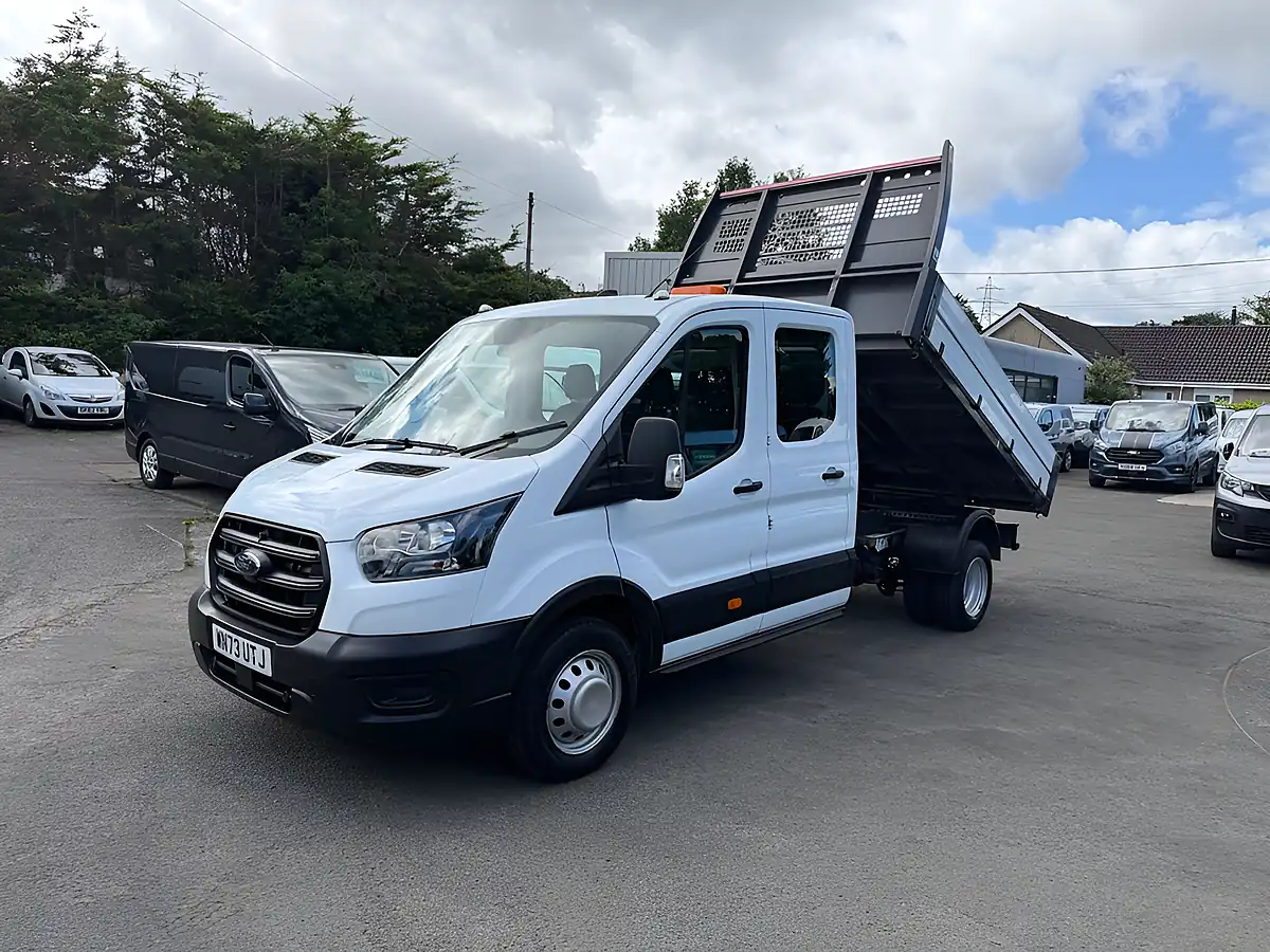 Used 2023 Ford Transit Leader Double Cab Tipper White - Interior and Exterior details 7