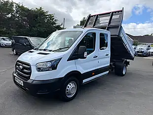 Used 2023 Ford Transit Leader Double Cab Tipper White - Interior and Exterior details 8
