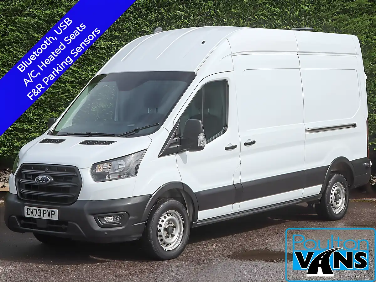 Used 2023 Ford Transit Leader Frozen White - Front View