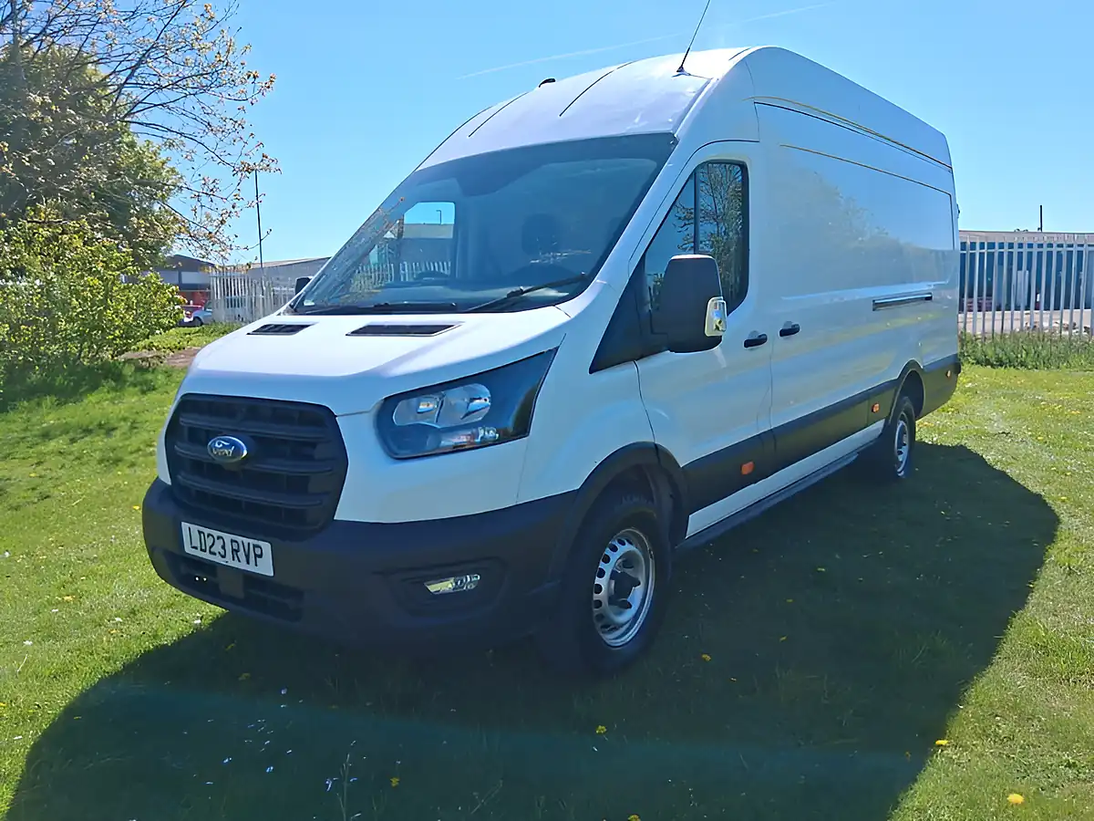 Used 2023 Ford Transit Leader Panel Van White - Front View
