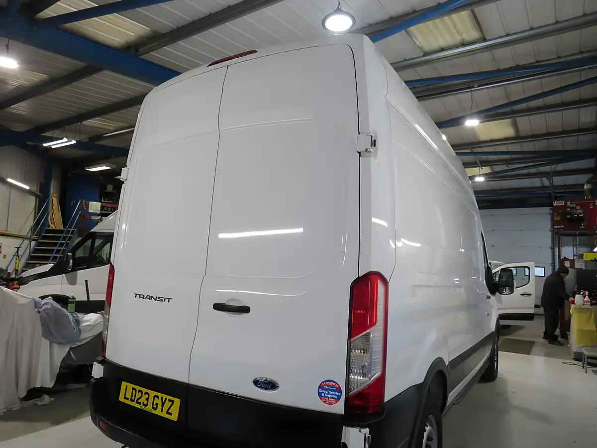 Used 2023 Ford Transit Leader White - Interior and Exterior details 4