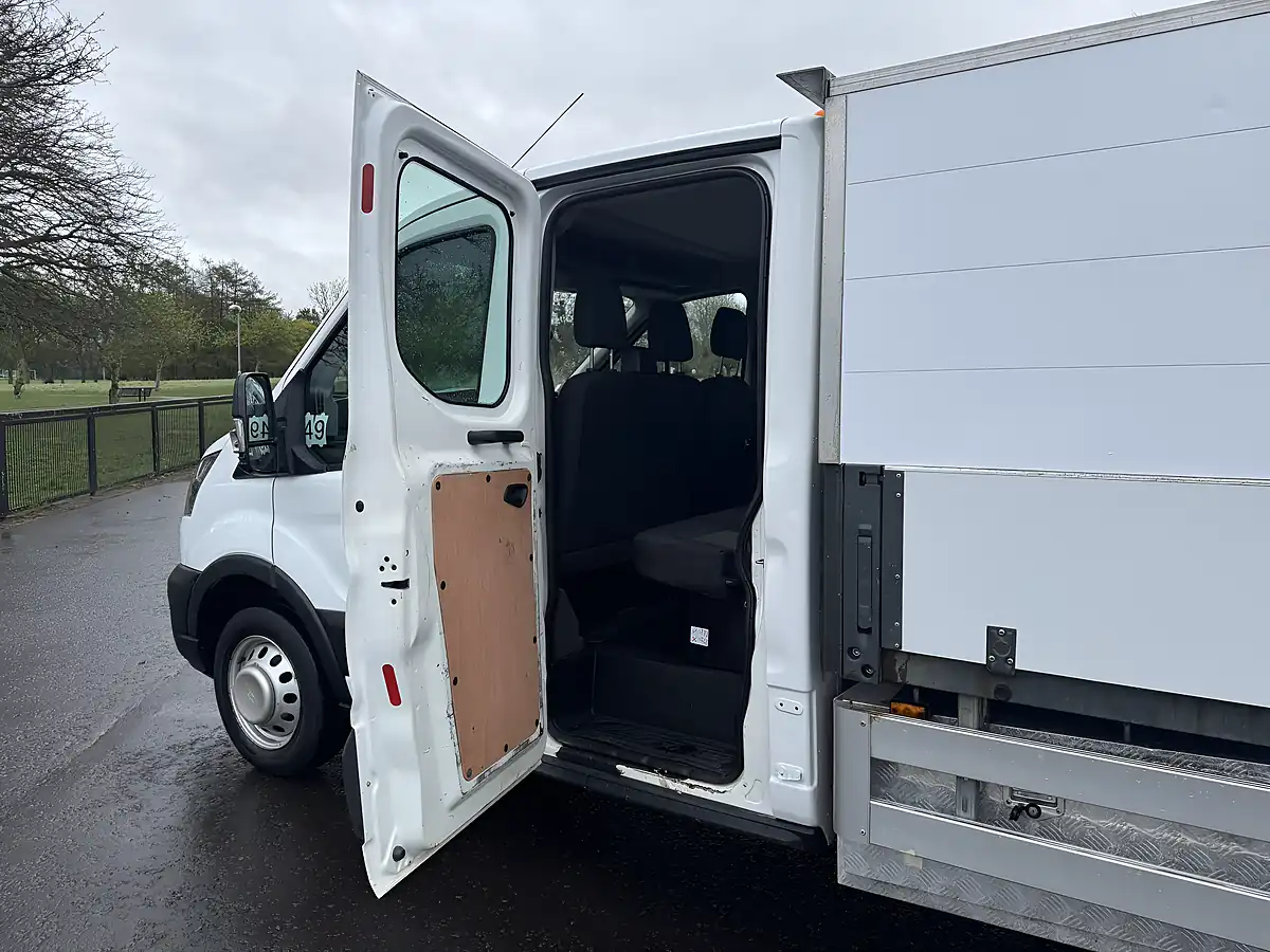 Used 2023 Ford Transit Transit Leader Double Chassis Cab 350 L3 White - Interior and Exterior details 12