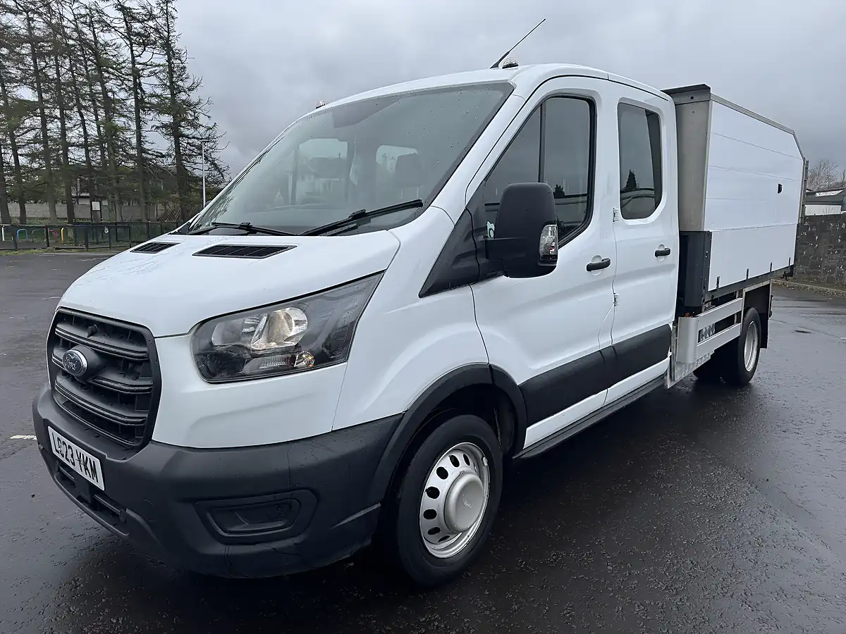 Used 2023 Ford Transit Transit Leader Double Chassis Cab 350 L3 White - Interior and Exterior details 3