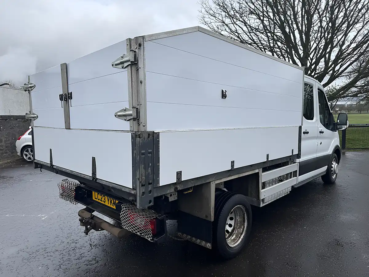 Used 2023 Ford Transit Transit Leader Double Chassis Cab 350 L3 White - Interior and Exterior details 7