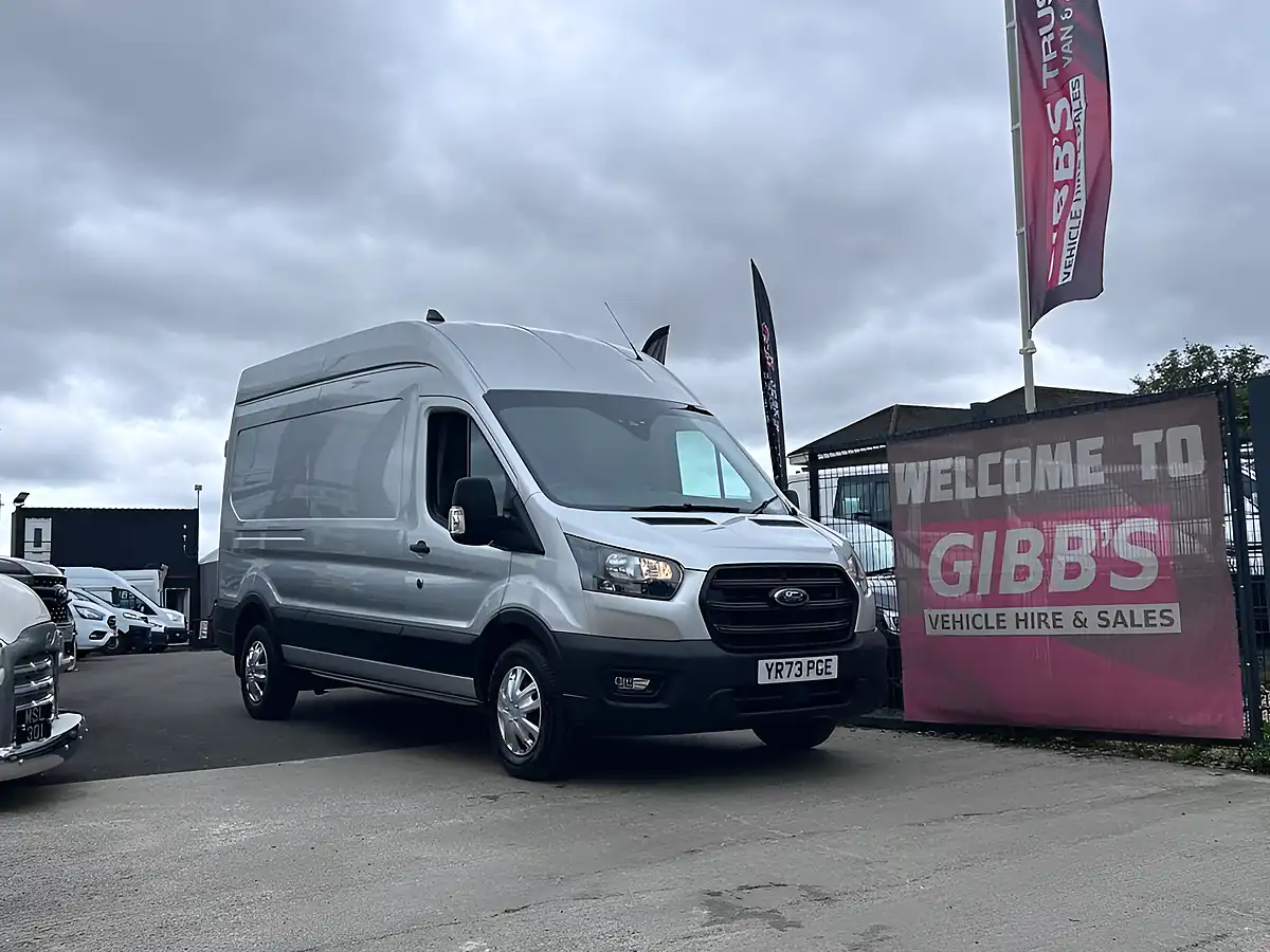 Used 2023 Ford Transit Trend Silver - Front View