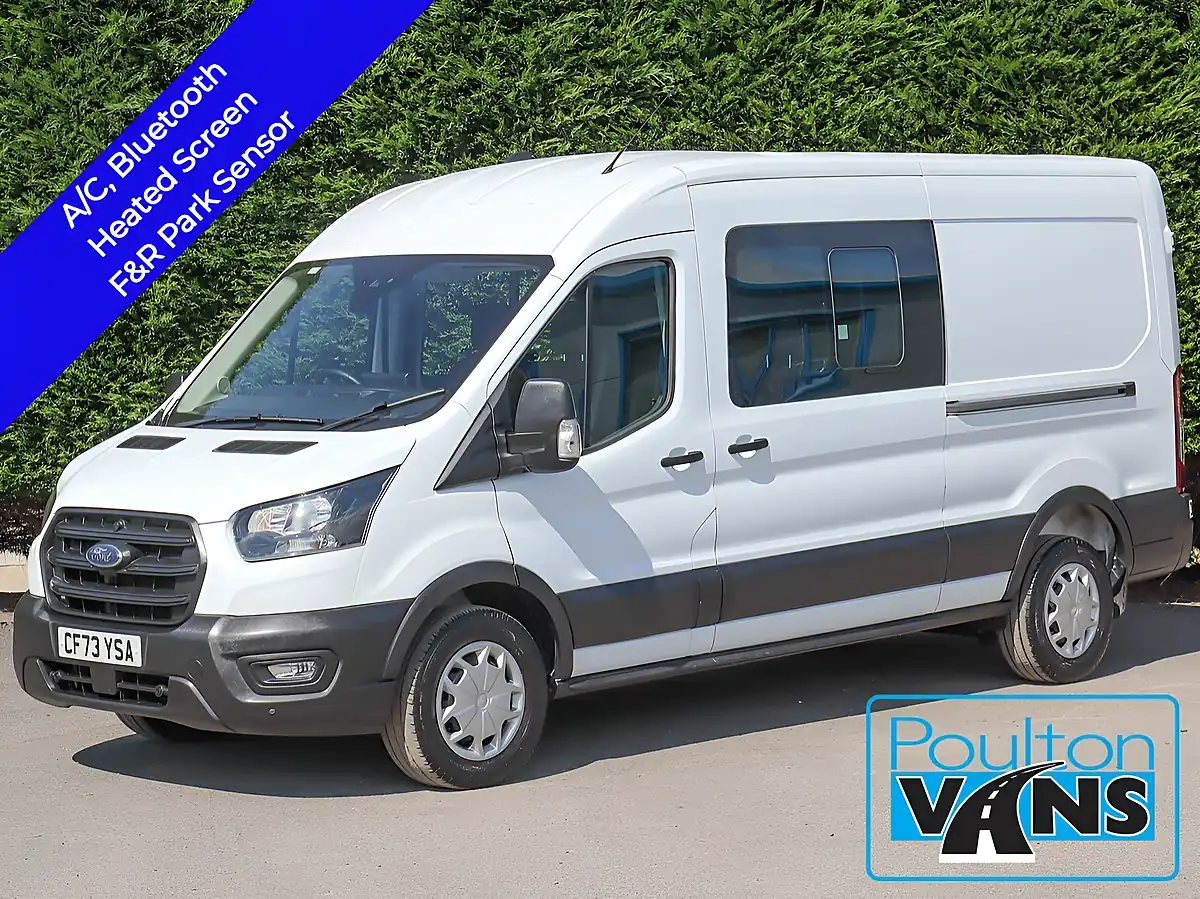 Used 2023 Ford Transit Trend White - Front View