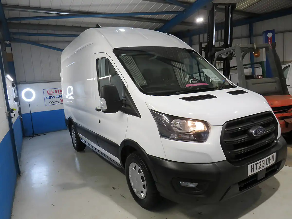 Used 2023 Ford Transit Trend White - Interior and Exterior details 2