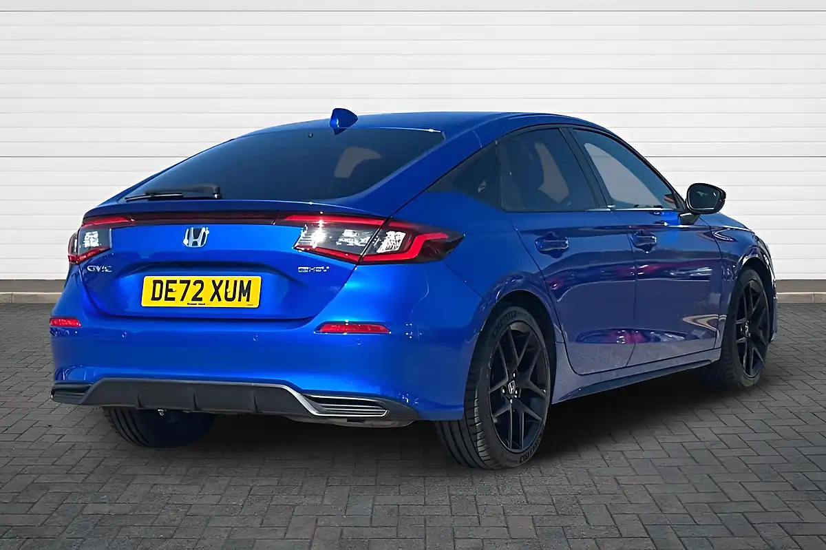 Used 2023 Honda Civic Sport Blue - Interior and Exterior details 3