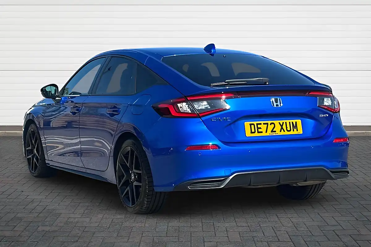 Used 2023 Honda Civic Sport Blue - Interior and Exterior details 5