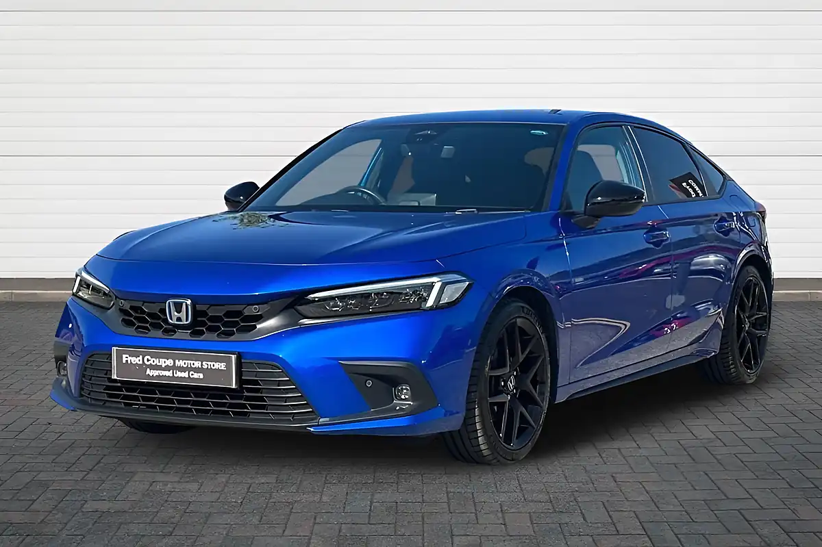 Used 2023 Honda Civic Sport Blue - Interior and Exterior details 7