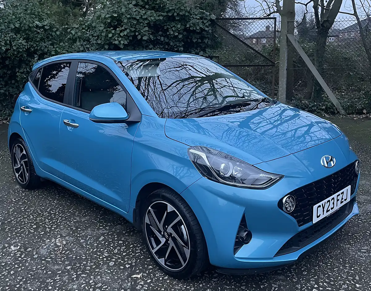 Used 2023 Hyundai I10 Prem Blue - Front View