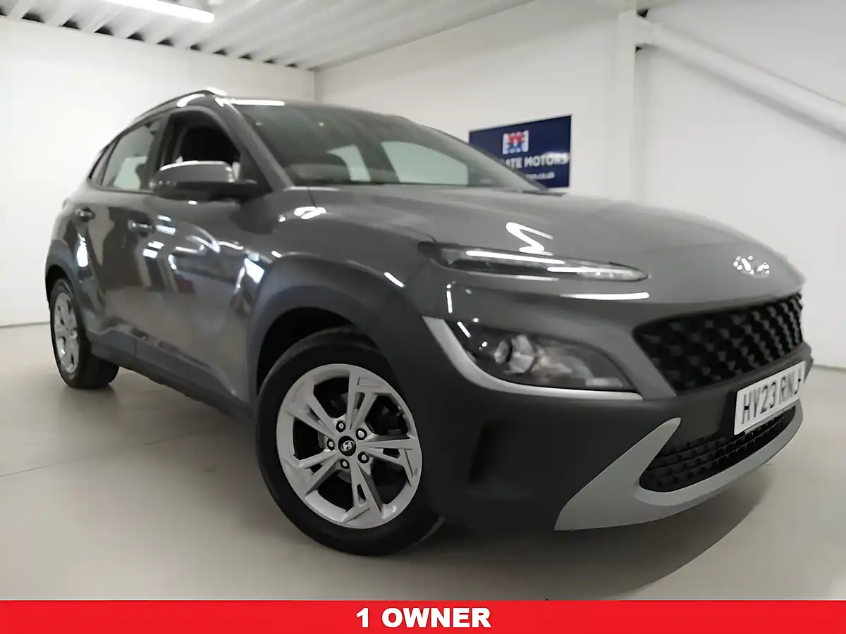 Used 2023 Hyundai Kona Se Connect Galactic Grey - Front View