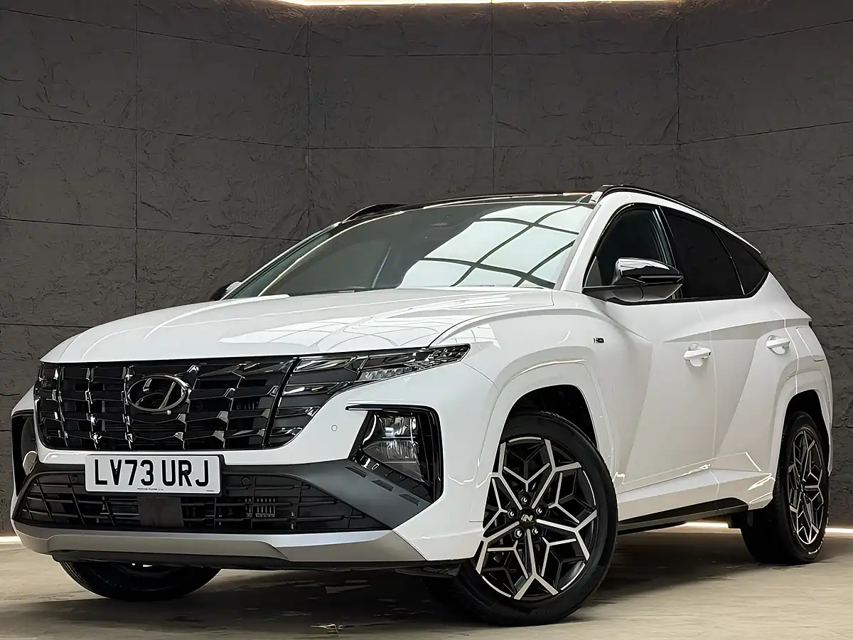 Used 2023 Hyundai Tucson N Line S White - Front View