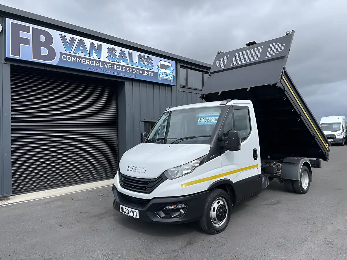 Used 2023 Iveco Daily Single Cab Tipper White - Front View