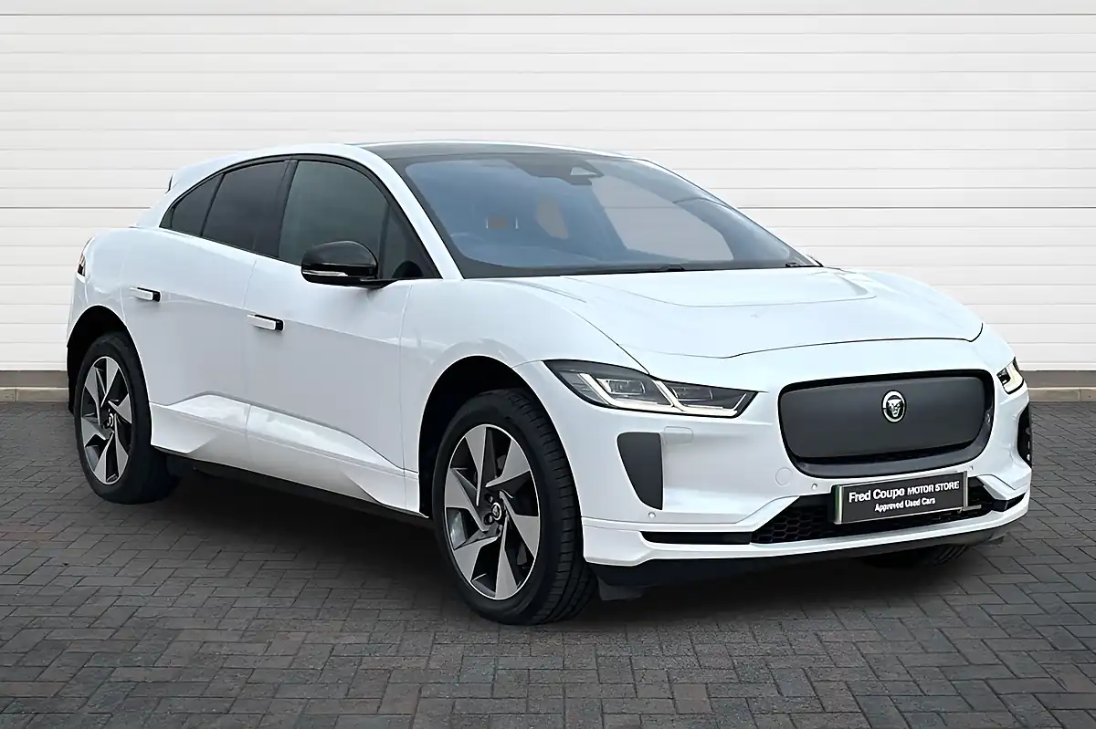 Used 2023 Jaguar I-Pace R-Dynamic Se Black Ostuni Pearl White - Front View