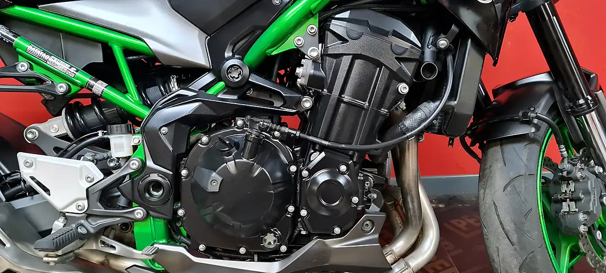 Used 2023 Kawasaki Z900 Green - Interior and Exterior details 5
