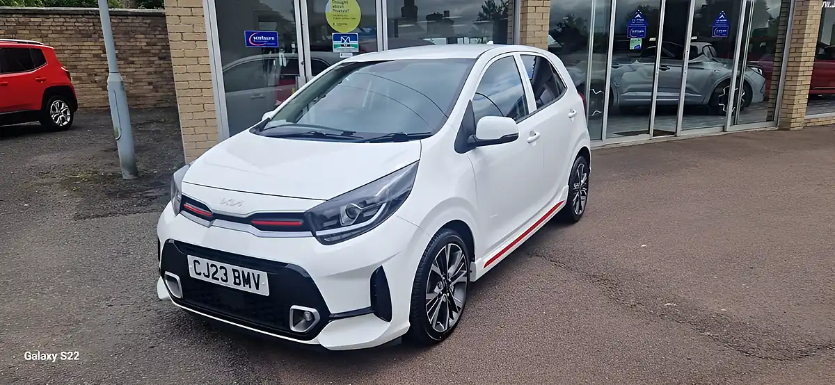 Used 2023 Kia Picanto GT-Line White - Interior and Exterior details 9