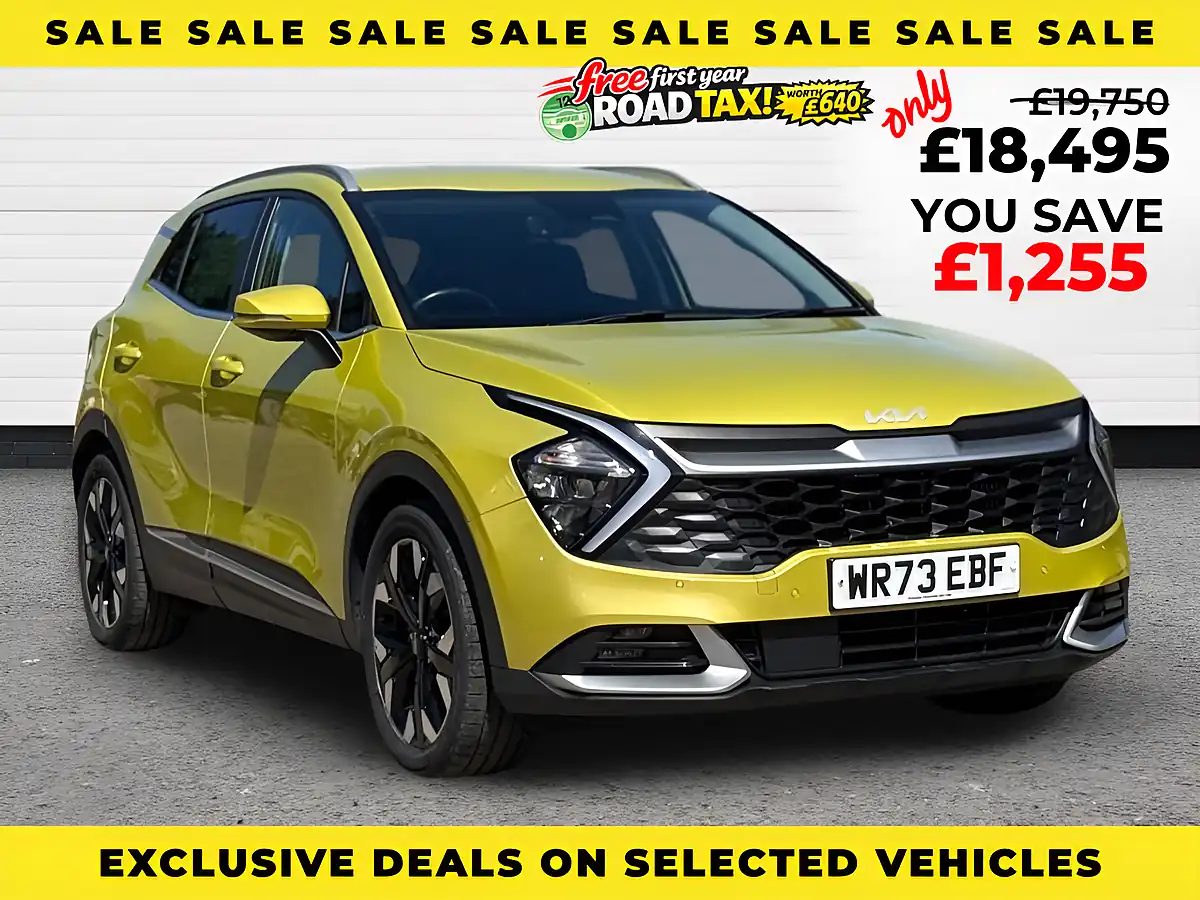 Used 2023 Kia Sportage 3 Splash Lemon - Front View