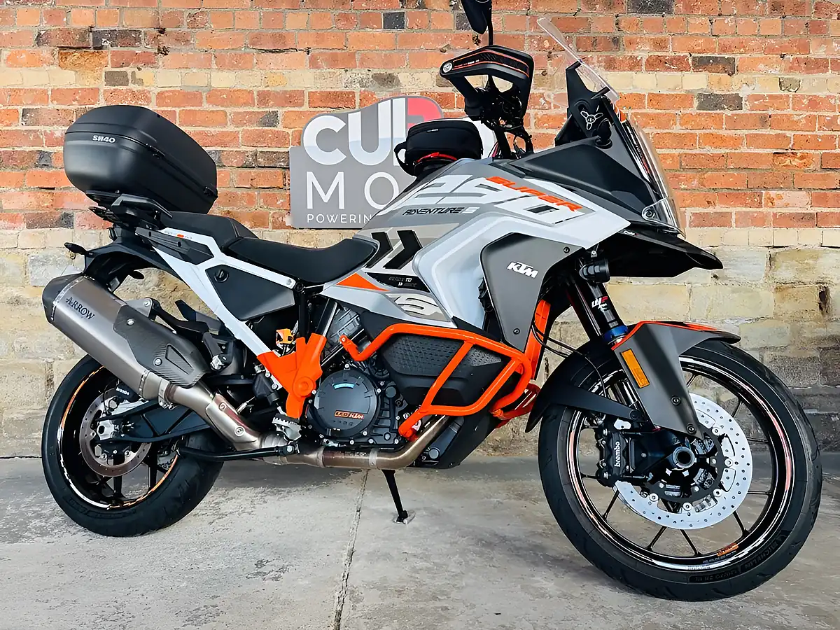 Used 2023 Ktm 1290 Super Adventure S Tech Pack Grey - Front View