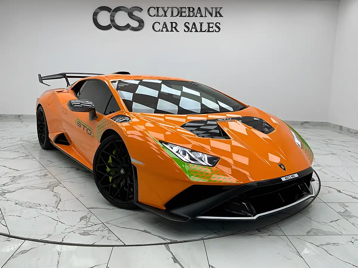 Used 2023 Lamborghini Huracan Sto Orange - Front View