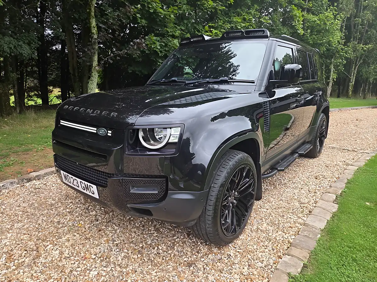 Used 2023 Land Rover Defender 110 Hard Top Santorini Black - Interior and Exterior details 2