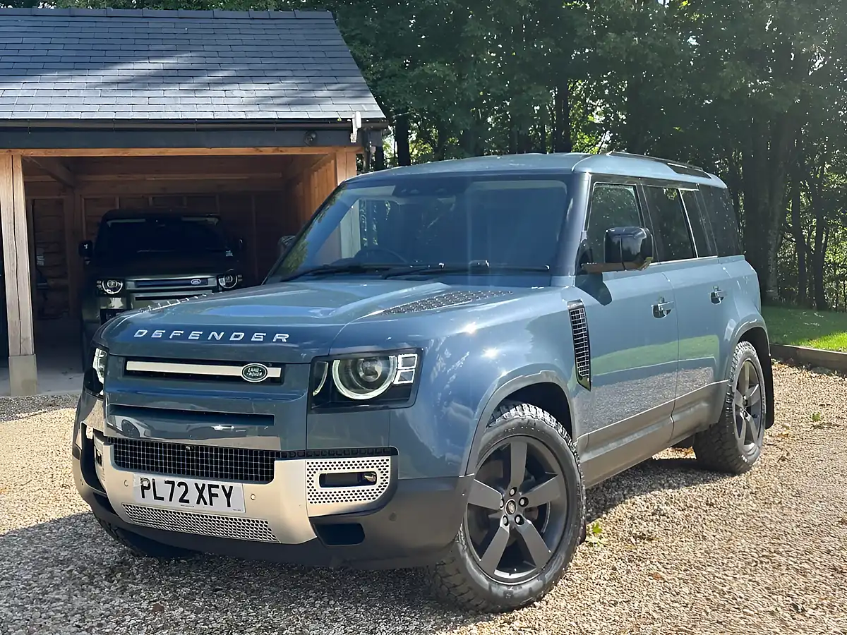 Used 2023 Land Rover Defender 110 Se Hard Top Tazmin Blue - Front View